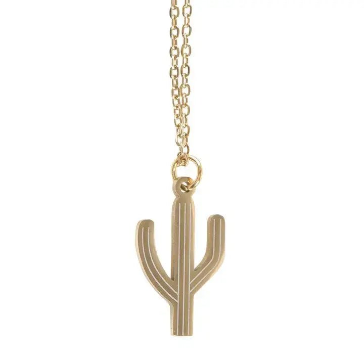 Cactus Necklace On Greeting Card - Ziya Blue
