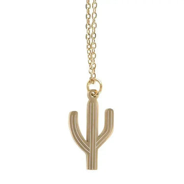 Cactus Necklace On Greeting Card - Ziya Blue