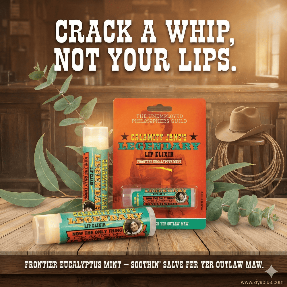 Calamity Jane Lip Balm | The "Frontier - Fierce" Lip Elixi - Ziya Blue