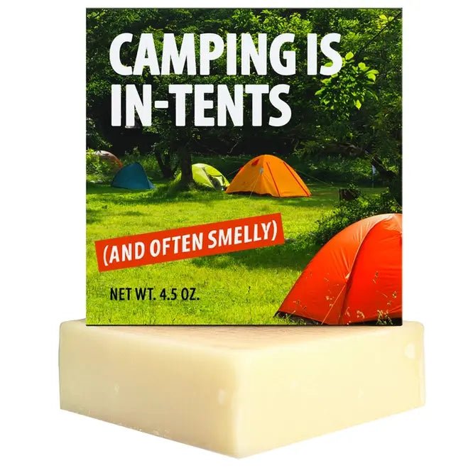 Camping Is in - Tents Camper Soap - Ziya Blue