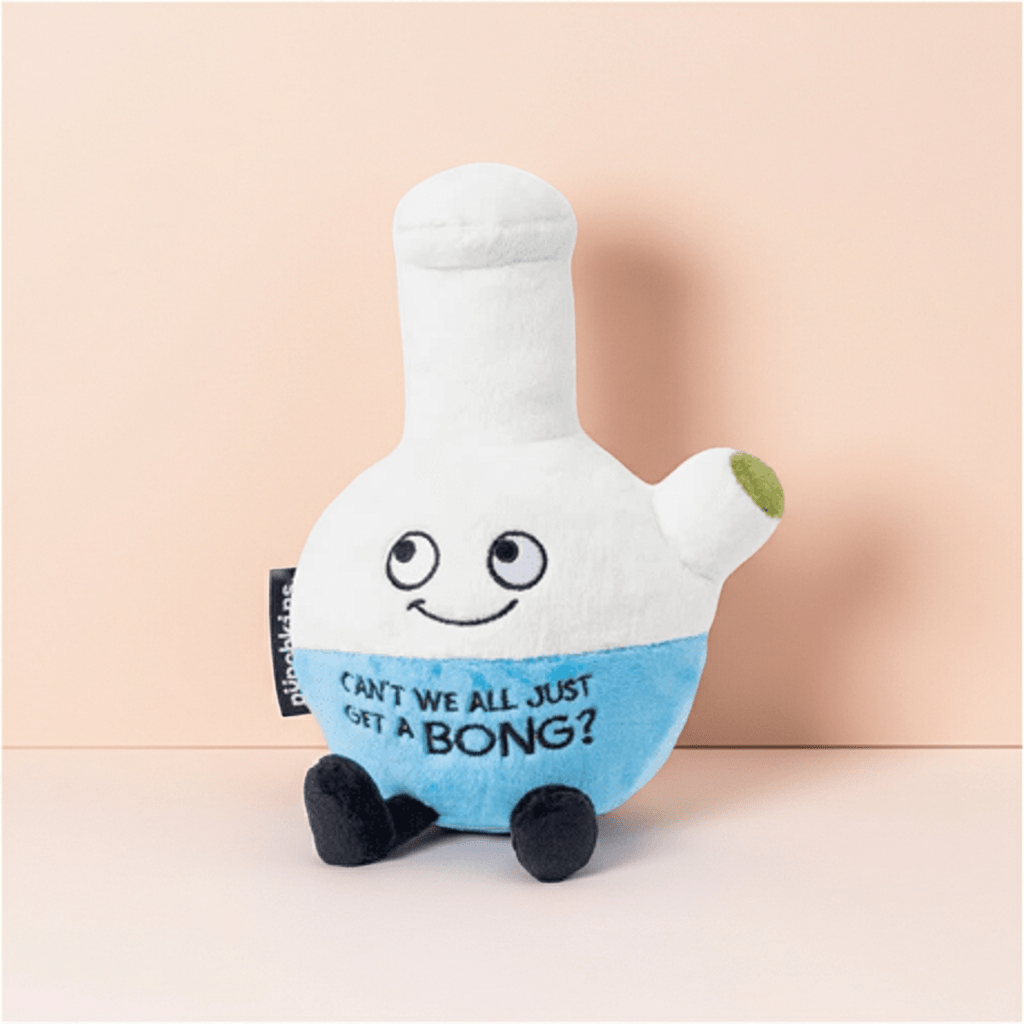 Can't We All Just Get A Bong? Plush Bong - Ziya Blue