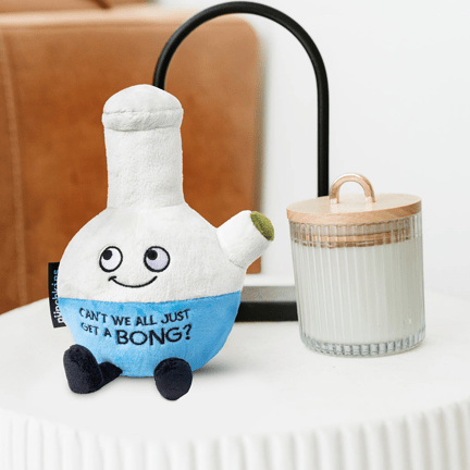 Can't We All Just Get A Bong? Plush Bong - Ziya Blue