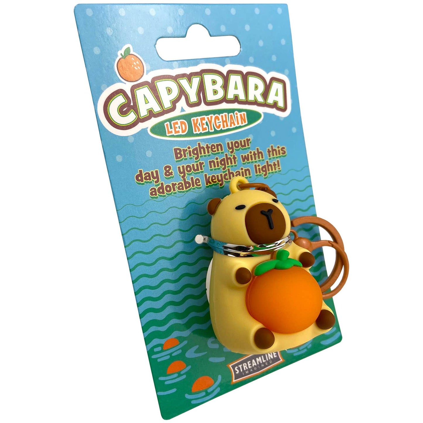 Capybara LED Keychain - Ziya Blue
