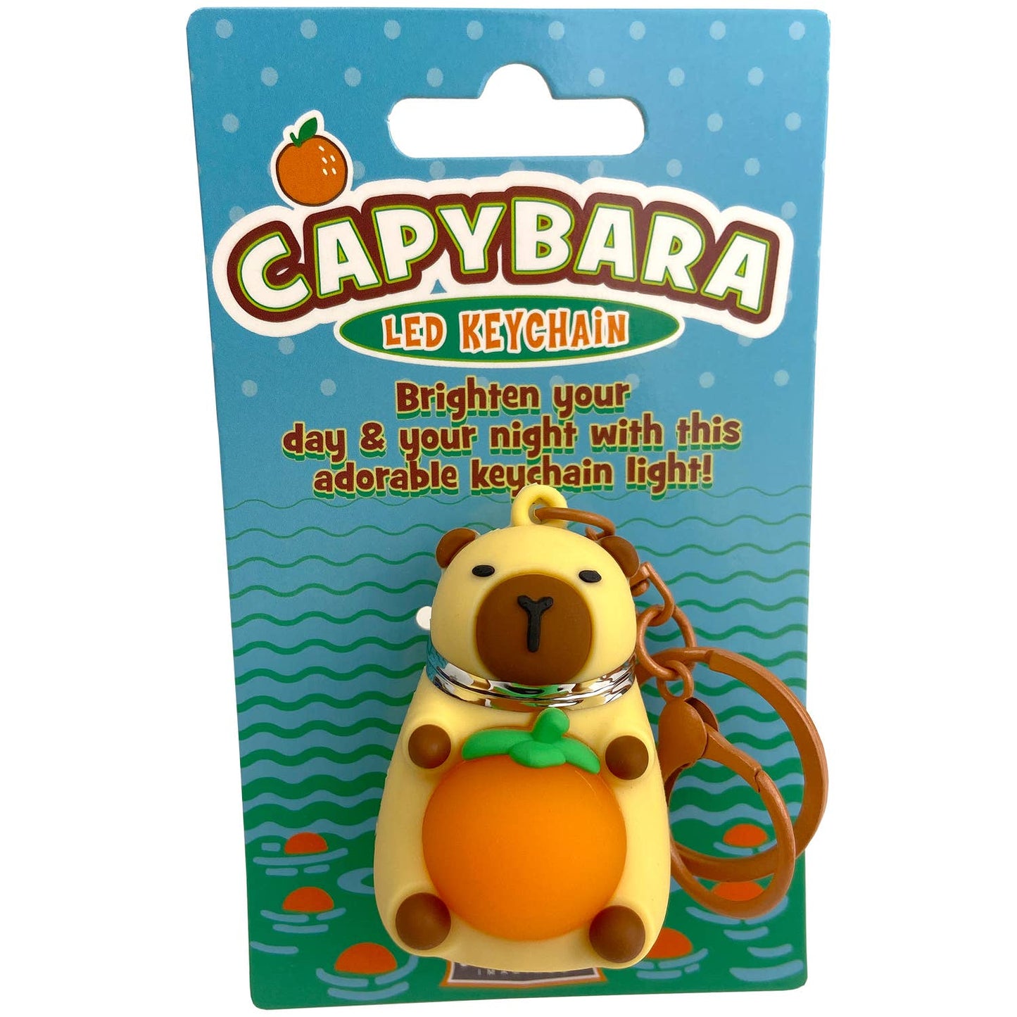 Capybara LED Keychain - Ziya Blue