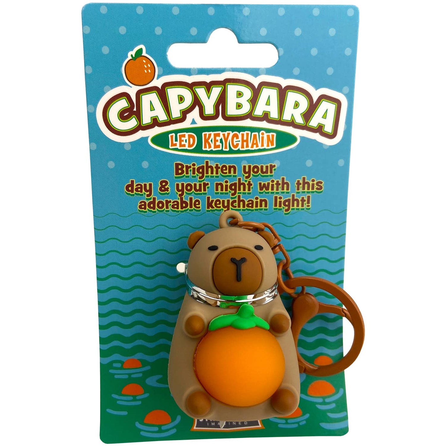 Capybara LED Keychain - Ziya Blue