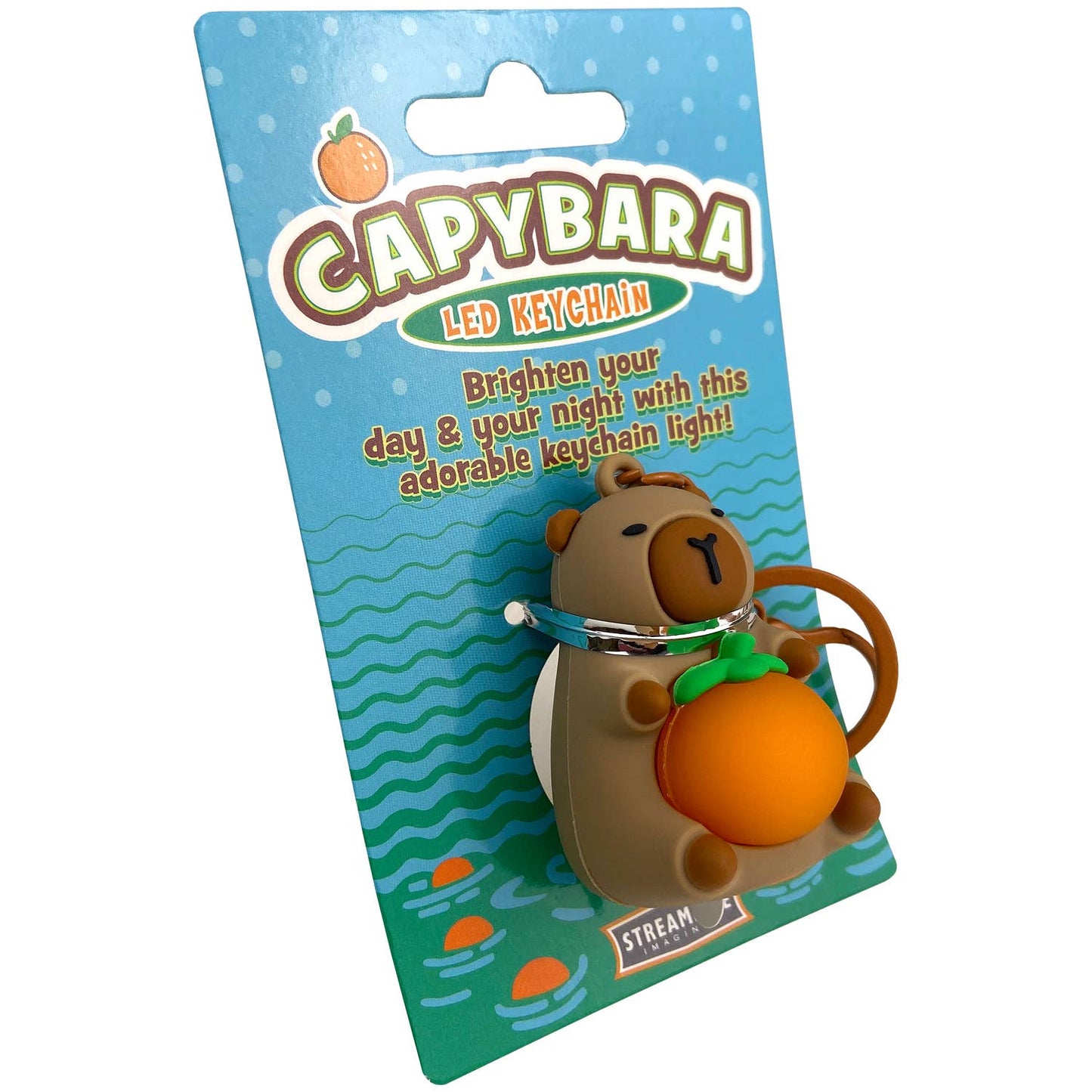 Capybara LED Keychain - Ziya Blue