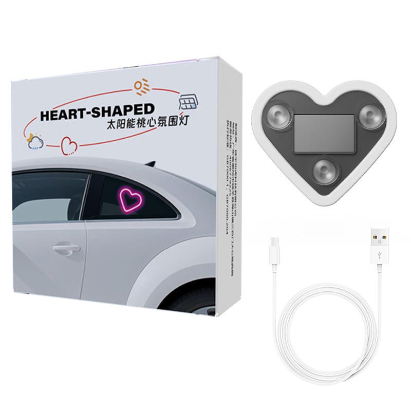 Car Heart Light Decal - Ziya Blue