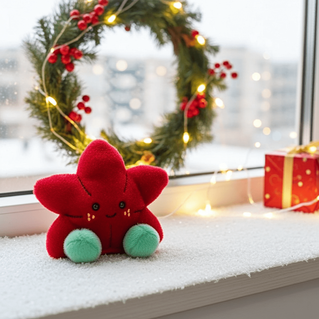 Carmine Poinsettia - Ziya Blue