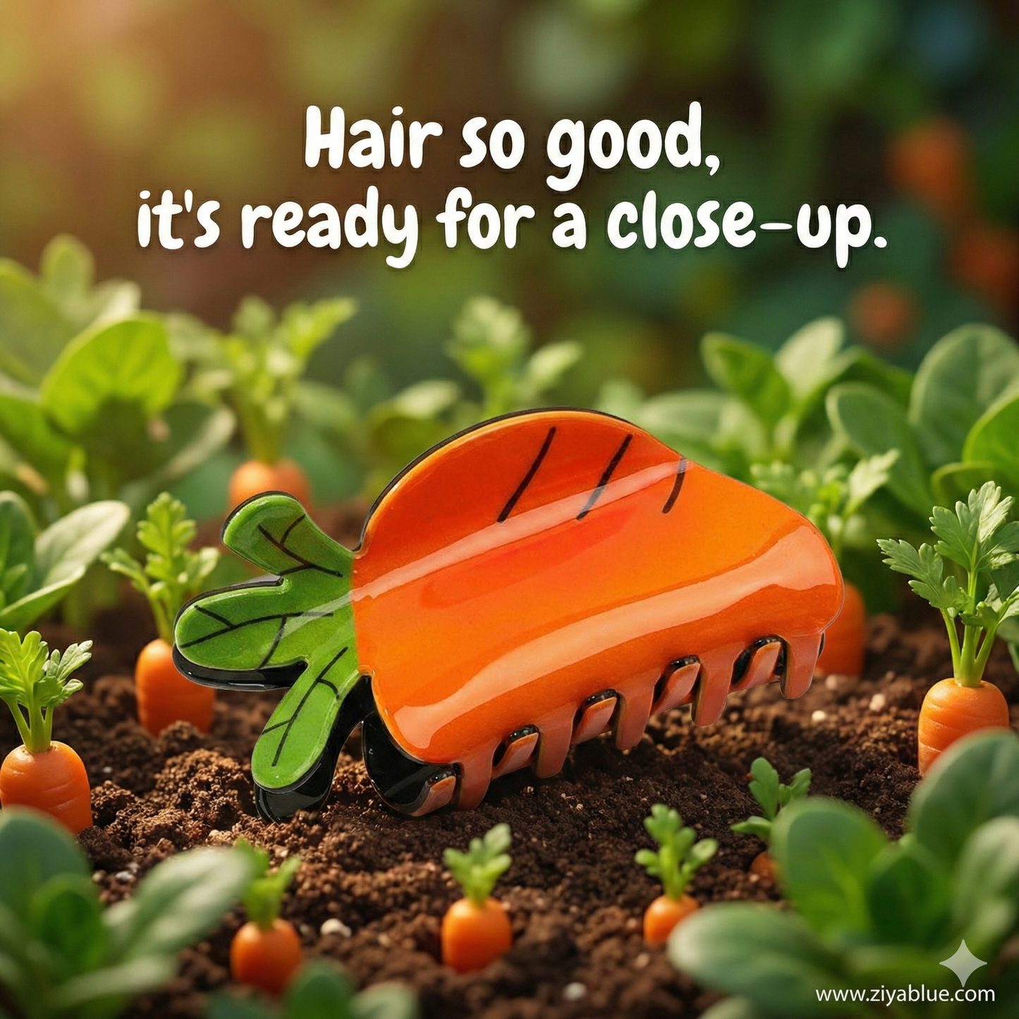 Carrot Hair Claw - Ziya Blue