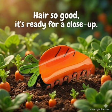 Carrot Hair Claw - Ziya Blue