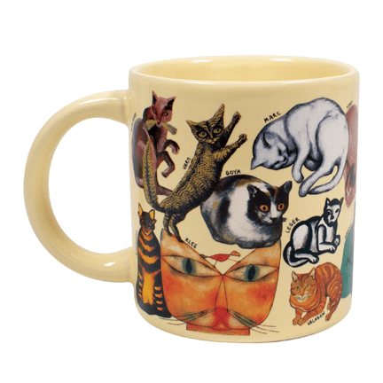 Cats of Classical Art Coffee Mug - Ziya Blue