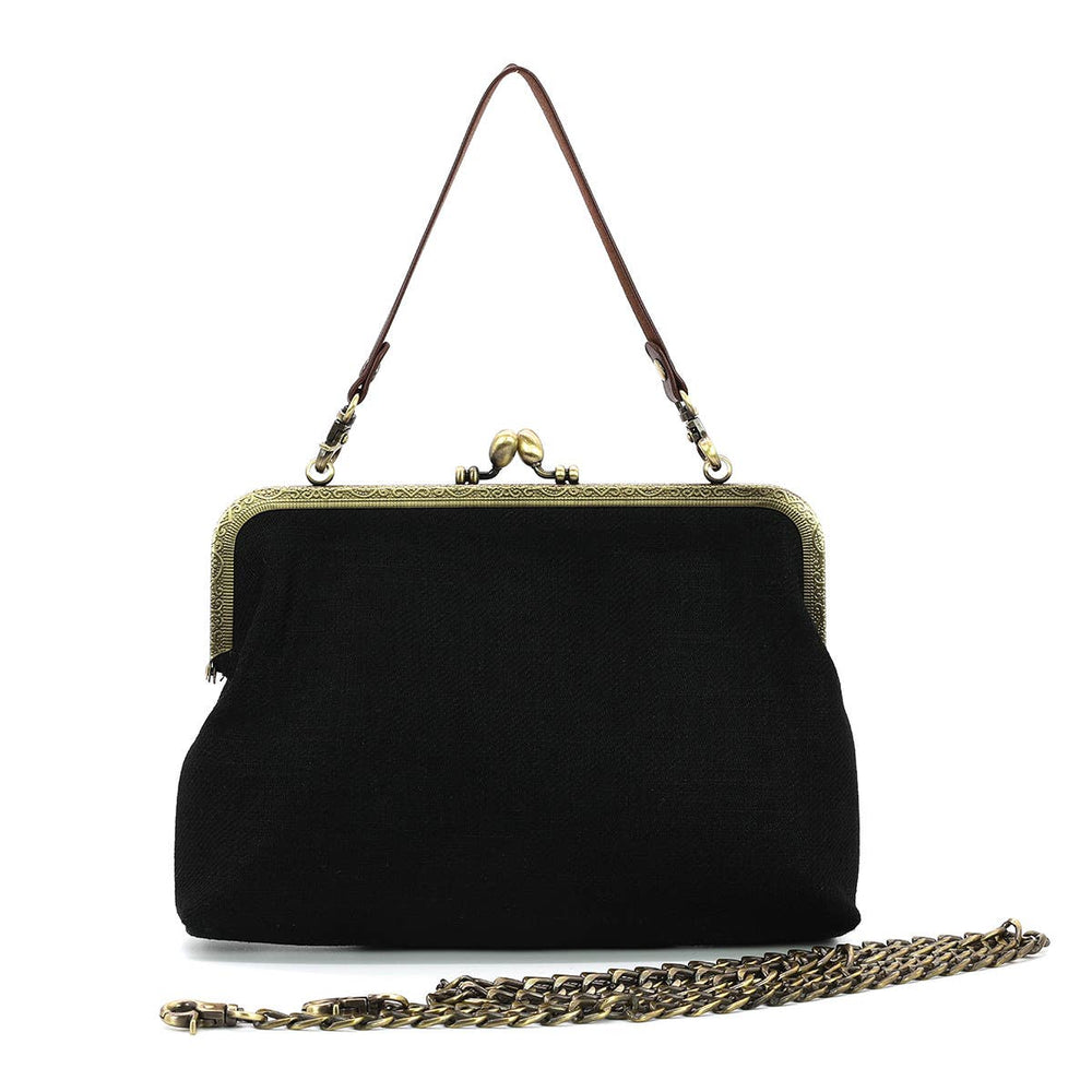 Celestial Mushroom Kiss Lock Bag - Ziya Blue