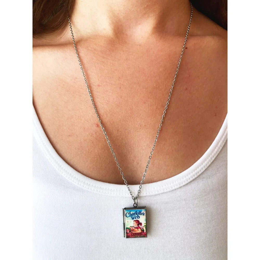 "Charlotte’s Web" Book Locket