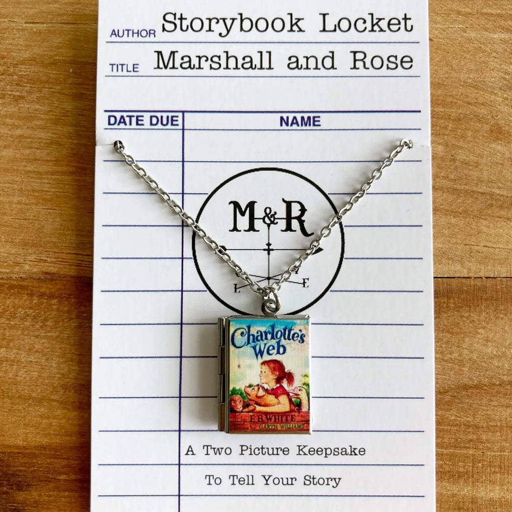"Charlotte’s Web" Book Locket