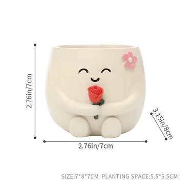 Charming Mini Succulent Pots - Ziya Blue