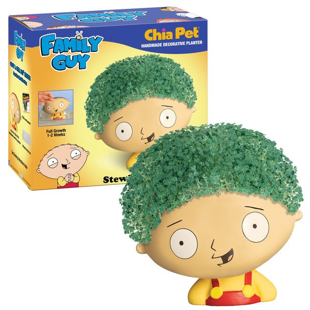 Chia Pet Shenanigans: Watch Stewie Grow! - Ziya Blue