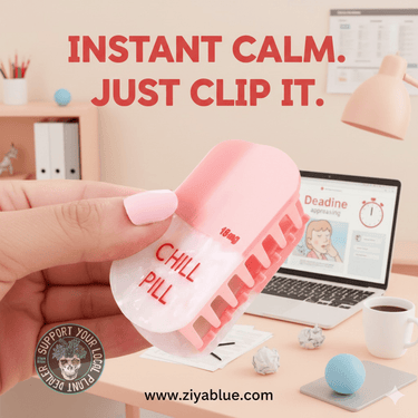 Chill Pill Hair Claw - Ziya Blue