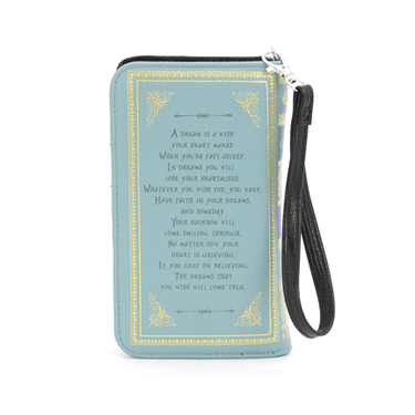 Cinderella Book Wallet in Vinyl - Ziya Blue