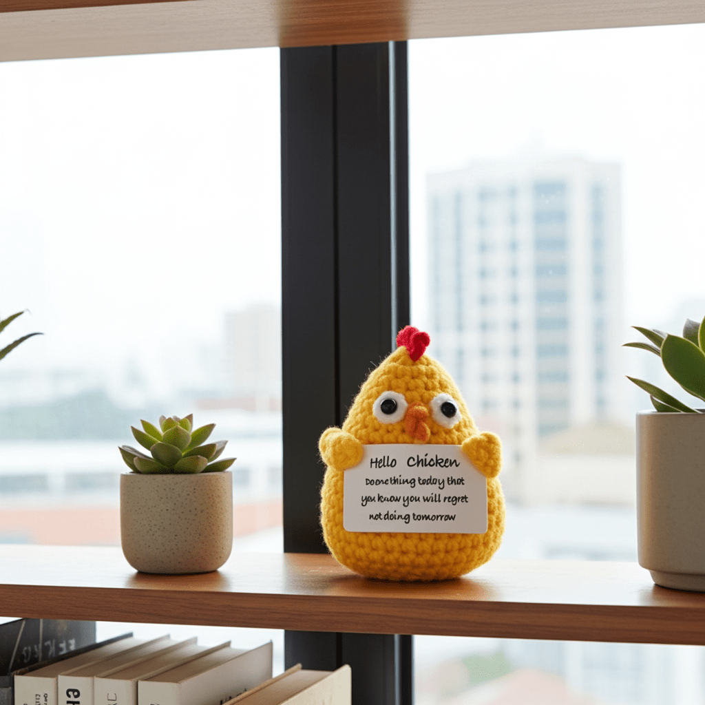 Cluck Yeah! Crochet Chicken of Positivity! 🐔✨ - Ziya Blue