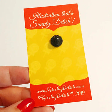 Cock Sucker Pin with Glitter - Ziya Blue