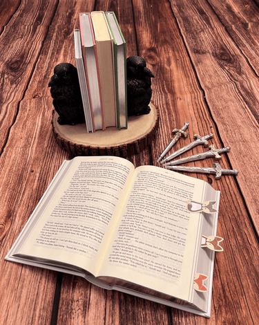 Corvus Bookend Set - Ziya Blue