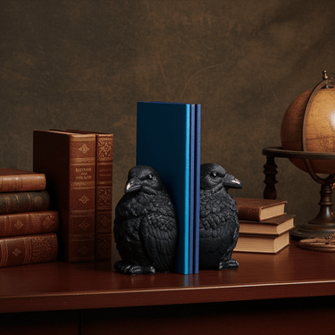 Corvus Bookend Set - Ziya Blue