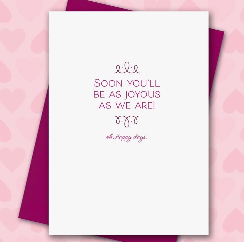 Coupling Wedding Card: Congrats on Your Coupling 🌈💍 - Ziya Blue