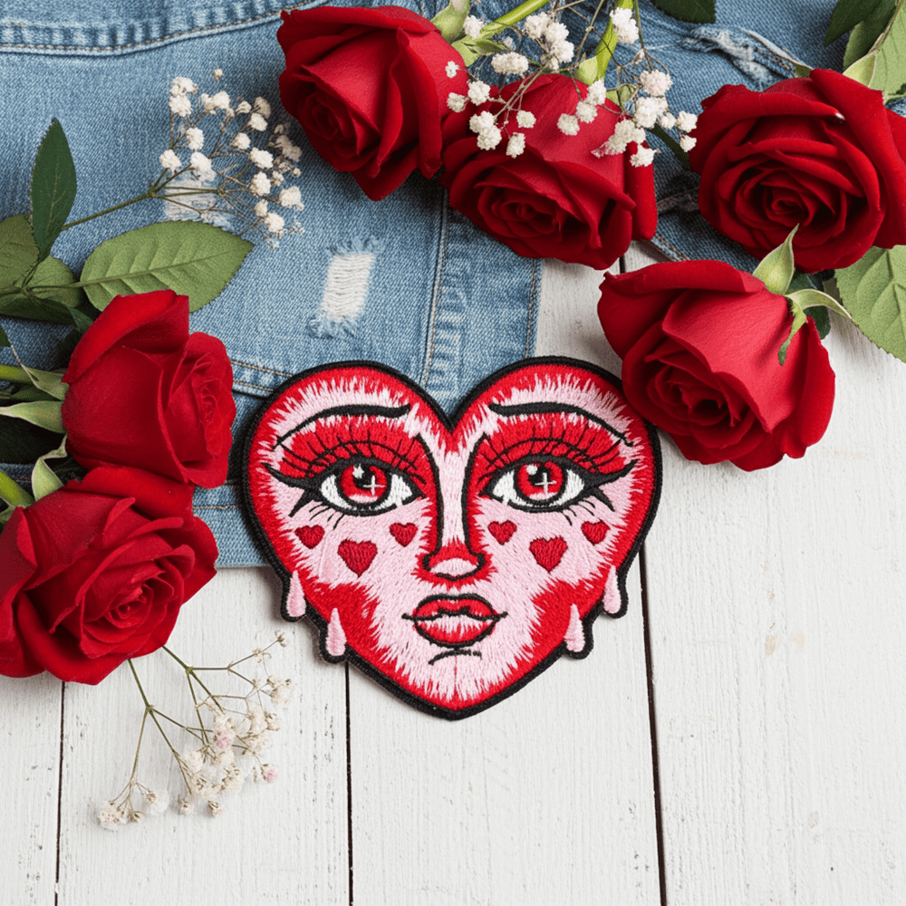 Crying Heart Patch — 7.5 x 6.5 cm ❤️‍🩹 - Ziya Blue