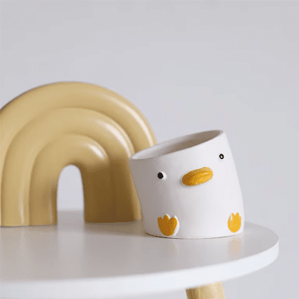 Curved Duck Planter - Ziya Blue