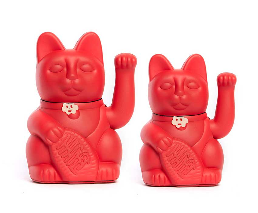Diminuto Lucky Cats - Ziya Blue