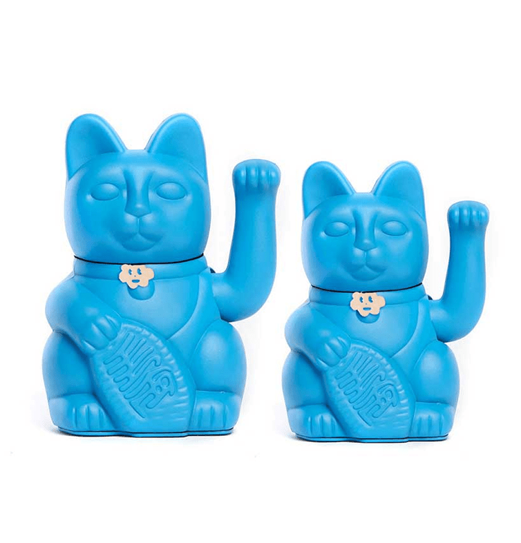 Diminuto Lucky Cats - Ziya Blue