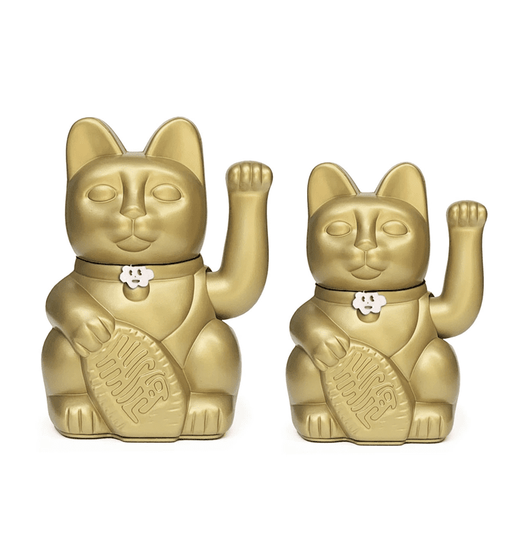 Diminuto Lucky Cats - Ziya Blue