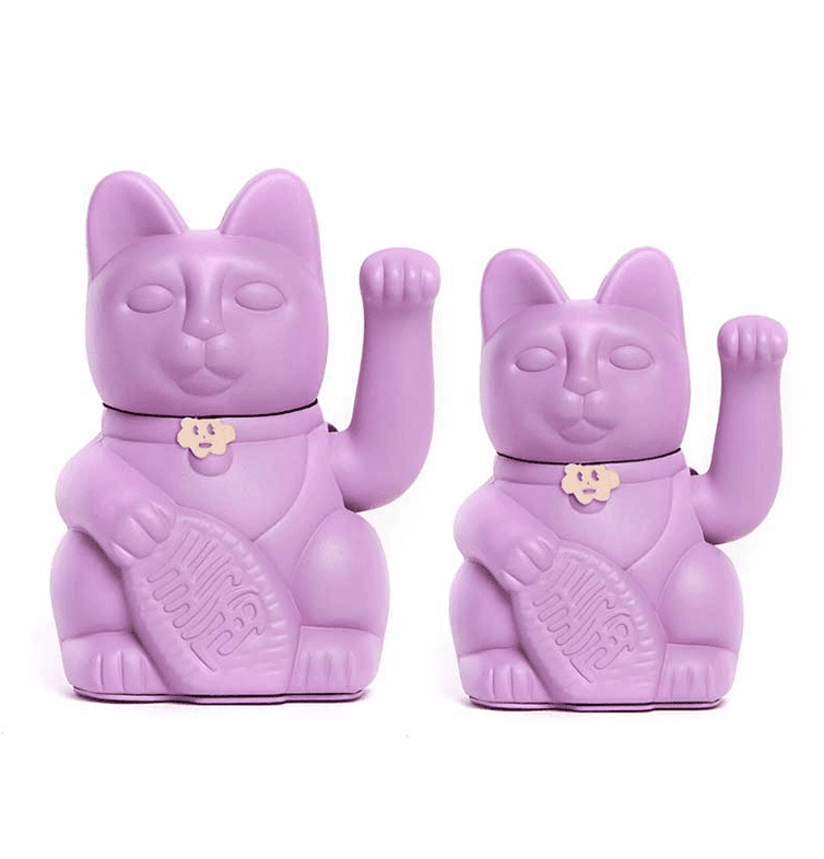 Diminuto Lucky Cats - Ziya Blue