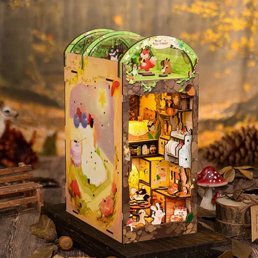 DIY Book Nook Kit: Mole's Apartment with Dust Cover - Ziya Blue