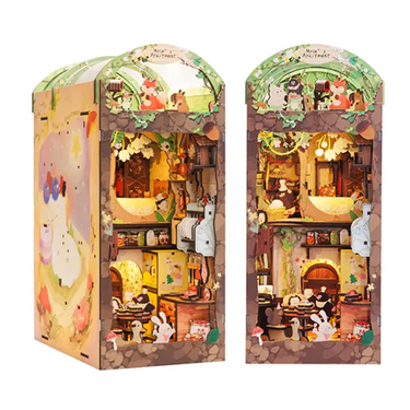 DIY Book Nook Kit: Mole's Apartment with Dust Cover - Ziya Blue