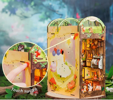 DIY Book Nook Kit: Mole's Apartment with Dust Cover - Ziya Blue