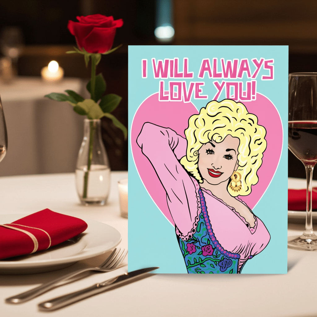 Dolly I Will Always Love You Greetings Card - Ziya Blue