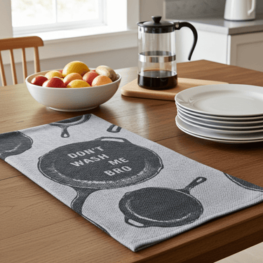 "Don't Wash Me Bro" Dish Towel - Ziya Blue