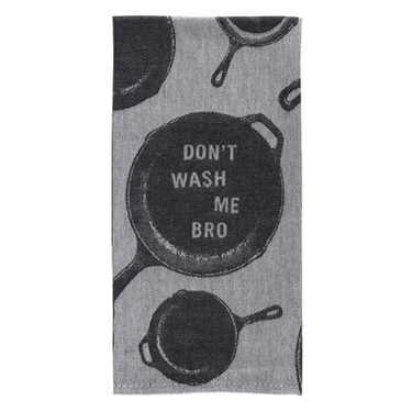 "Don't Wash Me Bro" Dish Towel - Ziya Blue