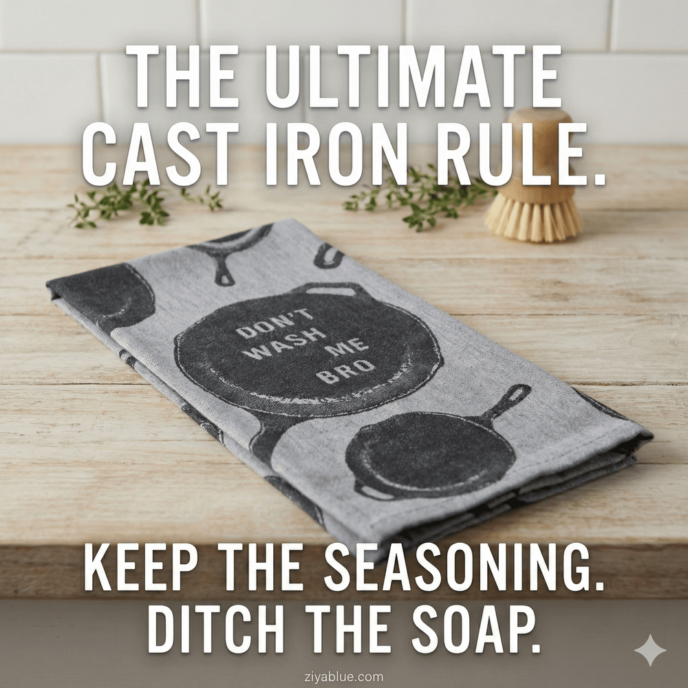 "Don't Wash Me Bro" Dish Towel - Ziya Blue
