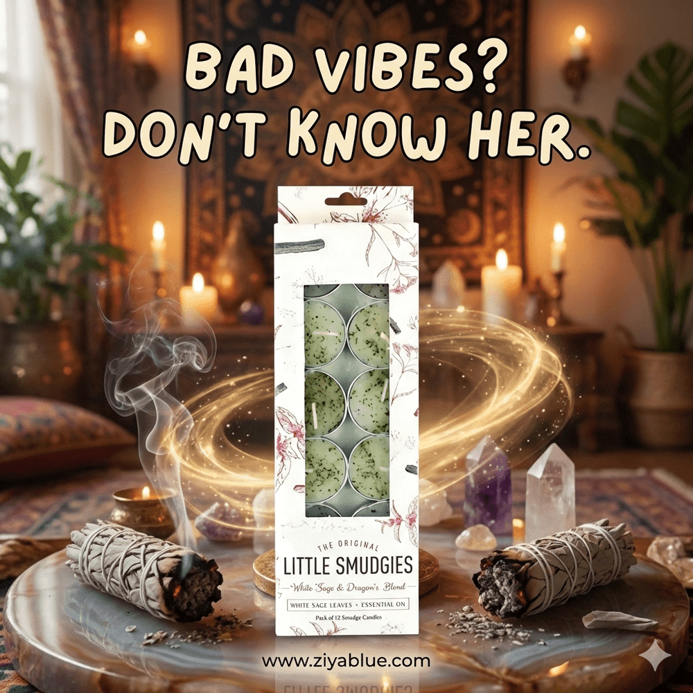 Dragons Blood Little Smudgies Candles - Ziya Blue