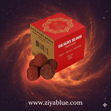 Dragon’s Blood Smudge Bombs with Burner 🐉✨ - Ziya Blue