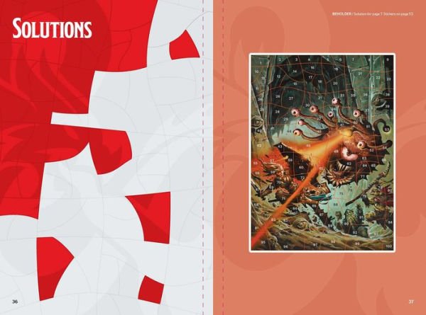 Dungeons & Dragons Sticker Art Puzzles - Ziya Blue