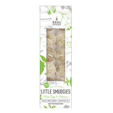 Eucalyptus Little Smudgies Candles 12pk - Ziya Blue