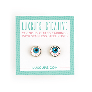Eyeball Earrings - Ziya Blue