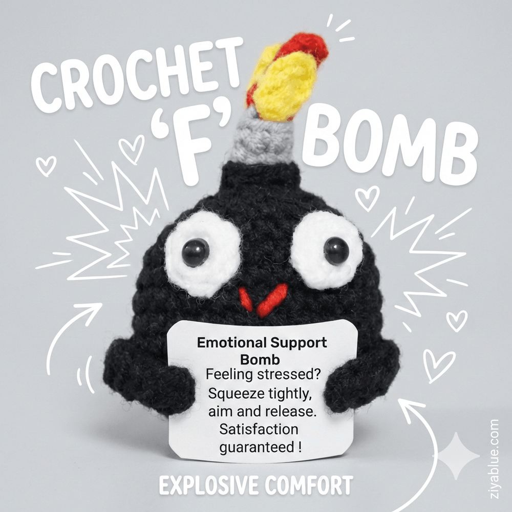 F - Bomb of Positivity: Stress Relief with a Punch! 💣✨ - Ziya Blue