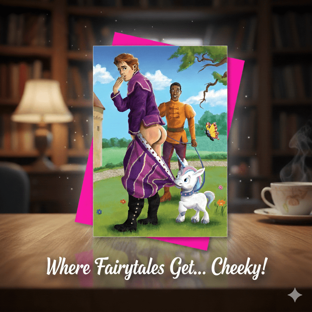 "Fairy Tails" Gay Greeting Card - Ziya Blue