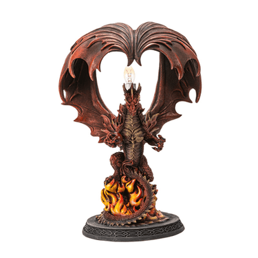 Fire Dragon Lamp - Ziya Blue