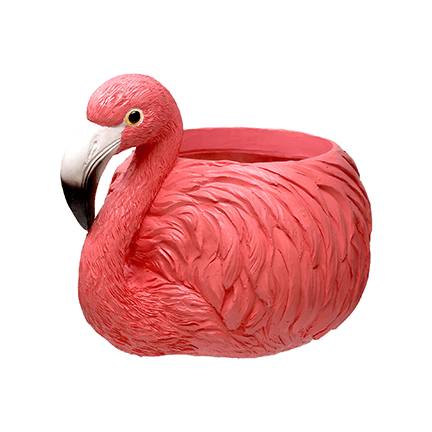 Flamingo Flower Pot - Ziya Blue