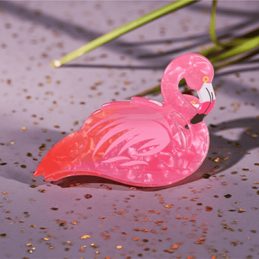 Flamingo Hair Claw - Ziya Blue